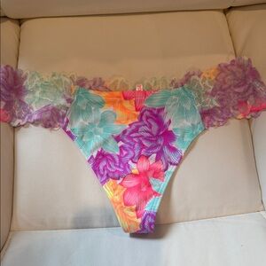 Brand New Without Tags PINK Victoria's Secret Colorful Lace Thong